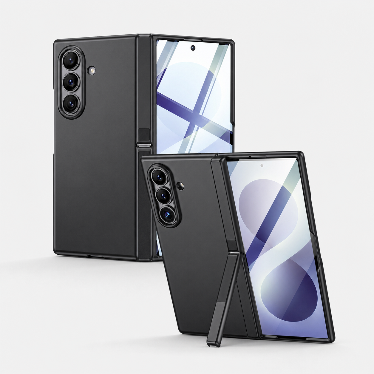 Magnetic Foldable Screen Hinge Stand Case