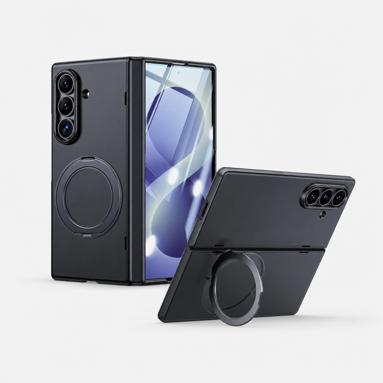 Magnetic Foldable Screen Rotating Kickstand Case