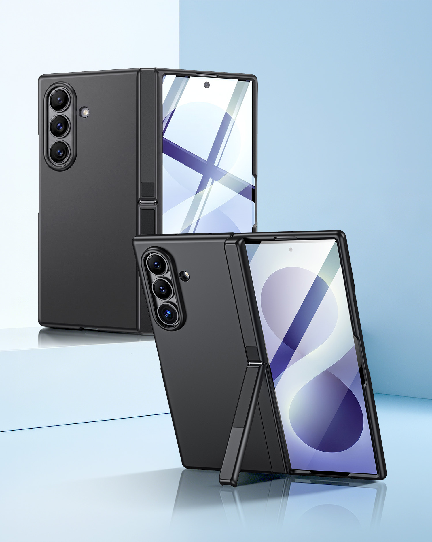 Magnetic Foldable Screen Hinge Stand Case